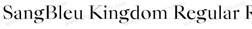 SangBleu Kingdom Regular Regular字体转换
